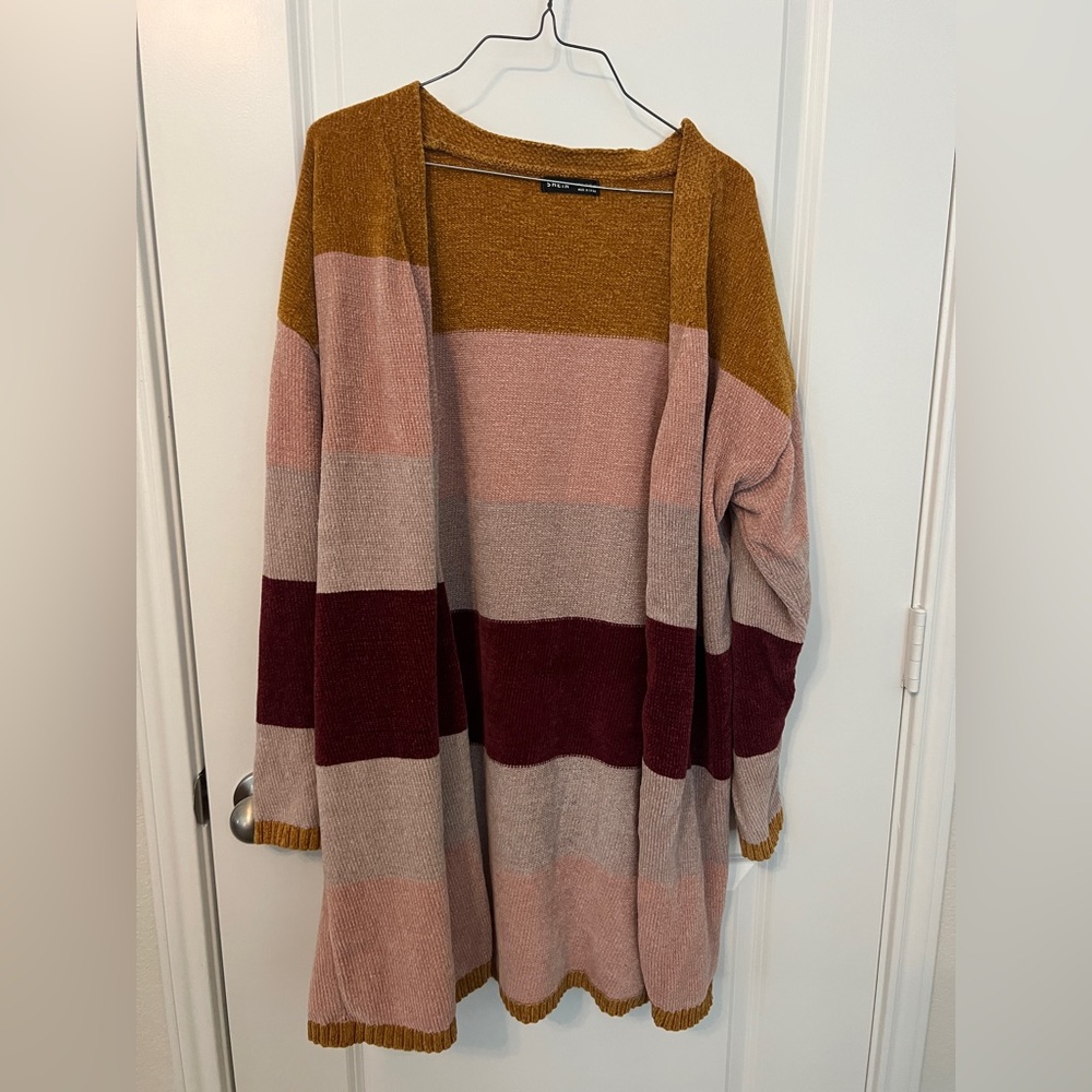 SHEIN Multicolor Striped Cardigan